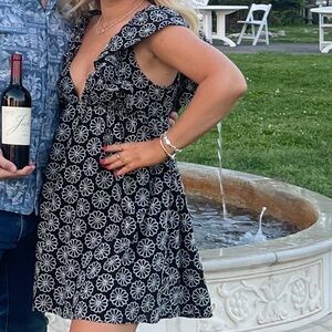 vici Daniela V-Neck Babydoll Mini Dress size large